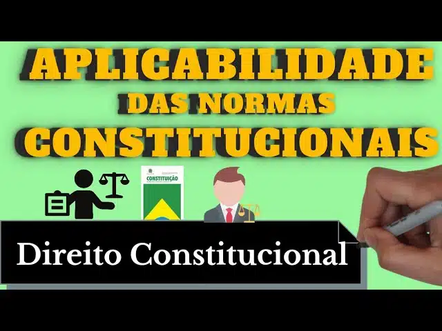 resumo de aplicabilidade das normas constitucionais (direito constitucional)